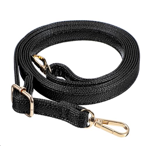 Image of Ymapinc Leather Crossbody Strap Replacement for Women Handbags - 33.46-59.06 Inch Adjustable Black Long Purse Strap Repair for Crossbody Bag Wallet - PU