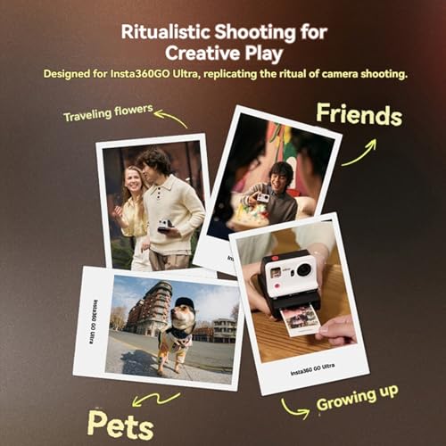 Image of Photo Fun Shot Box Pocket Printer Photo Paper for Insta360 Go Ultra Portable Instant Printer 16.7-Million Wide Colors 300dpi High-Definition Printing (GO Ultra Ultra Photo Paper (20 Piece))