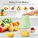 Baby Food Maker-Upgrade, Phydge Baby Food Blender with Baby Food Containers, Silicone Spoons, Easy to Clean, 10oz Baby Food Processor for Fruit, Vegetable, Meat