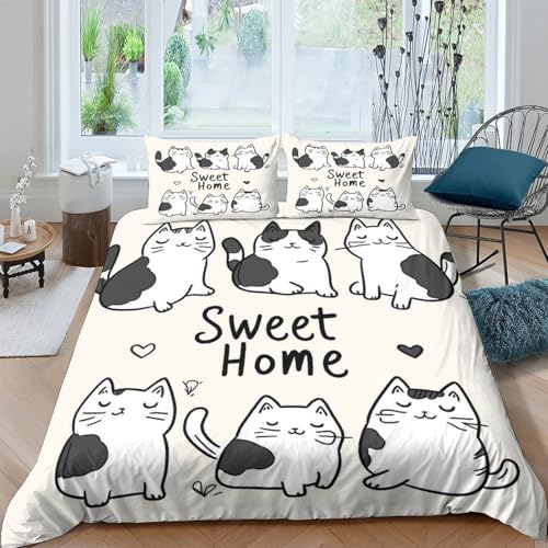 Parure de lit chat hypoallergique pour adolescent souffrant d'allergies - 4