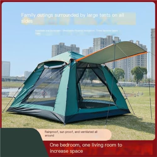 Carpa portátil automática para camping 2 personas azul miniatura 5