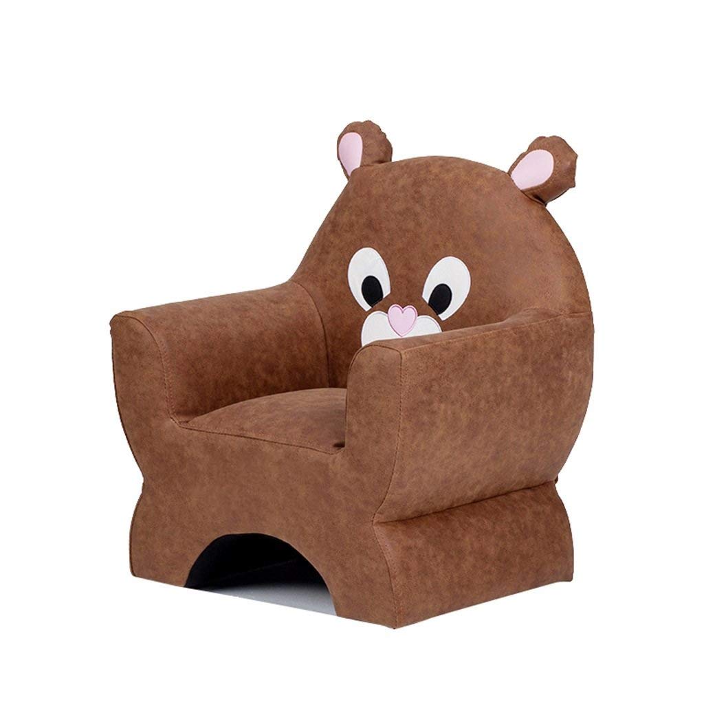 HIZLJJ Cute Cartoon Shape Kids Sofa Chair Soft Plush Furniture for Living Room Bedroom Lazy Couch Chair Child Cartoon Seat (Color : Bear)