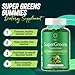 Energizen Green Superfood Gummies Plus - Supports Healthy Liver, Digestive Health & Immune System - Vegan, Non-GMO, Gluten-Free - Raspberry & Pomegranate Flavor - 120 Count
