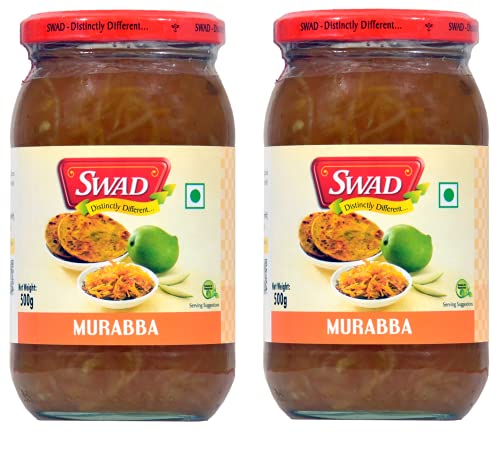 Image of SWAD Distinctly Different and Delicious Mango Murabba /Aam ka acrha /Homemade Mango /Keri No 500g Pack of 2