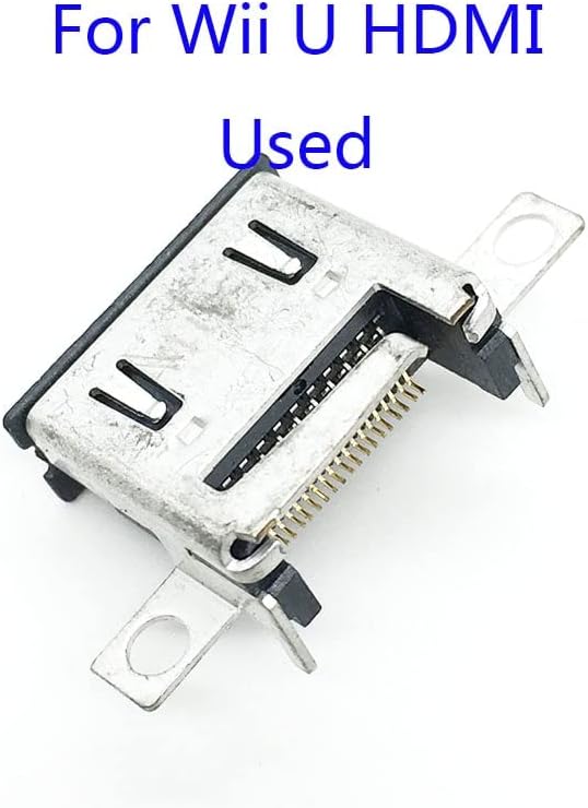 YANHAO [Video Game Parts] 5PCS Pulled HD Interface Port Connector Socket for Nintendo Wii U WIIU HDMI-Compatible Dock [Replace]