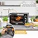 TZS First Austria Electric Mini Oven 45L, 2000W, 100-230°C, Convection, Rotisserie, Non-Stick, Timer, 4 Rack Levels, Tray, Grill Rack, Crumb Tray