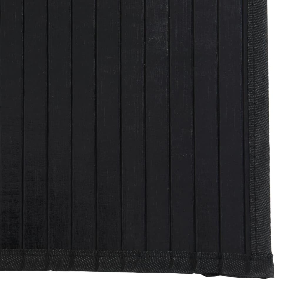 Bambusteppich Rechteckig Schwarz 70x500 cm