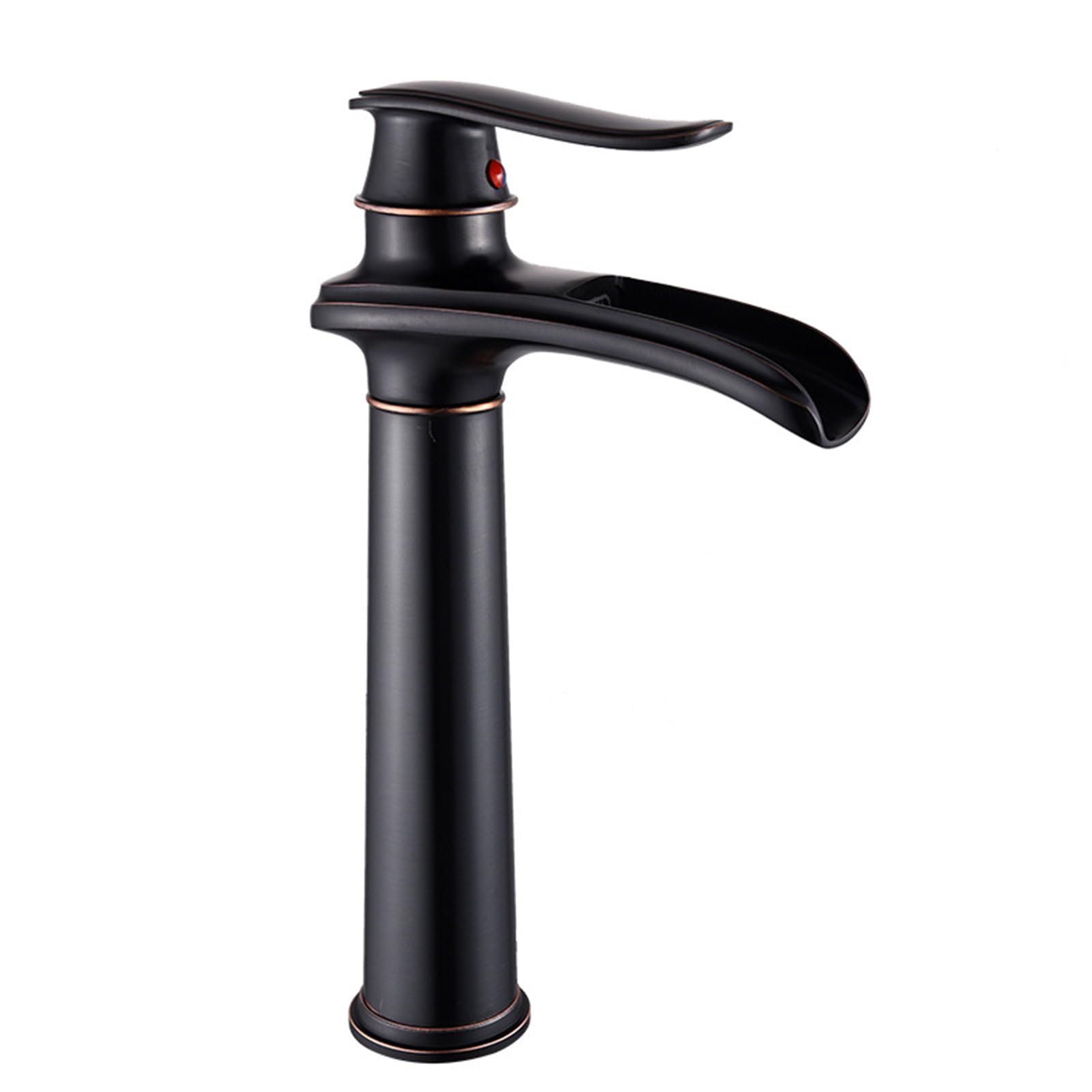 Robinet cascade pour vasque haute en laiton antique style rétro