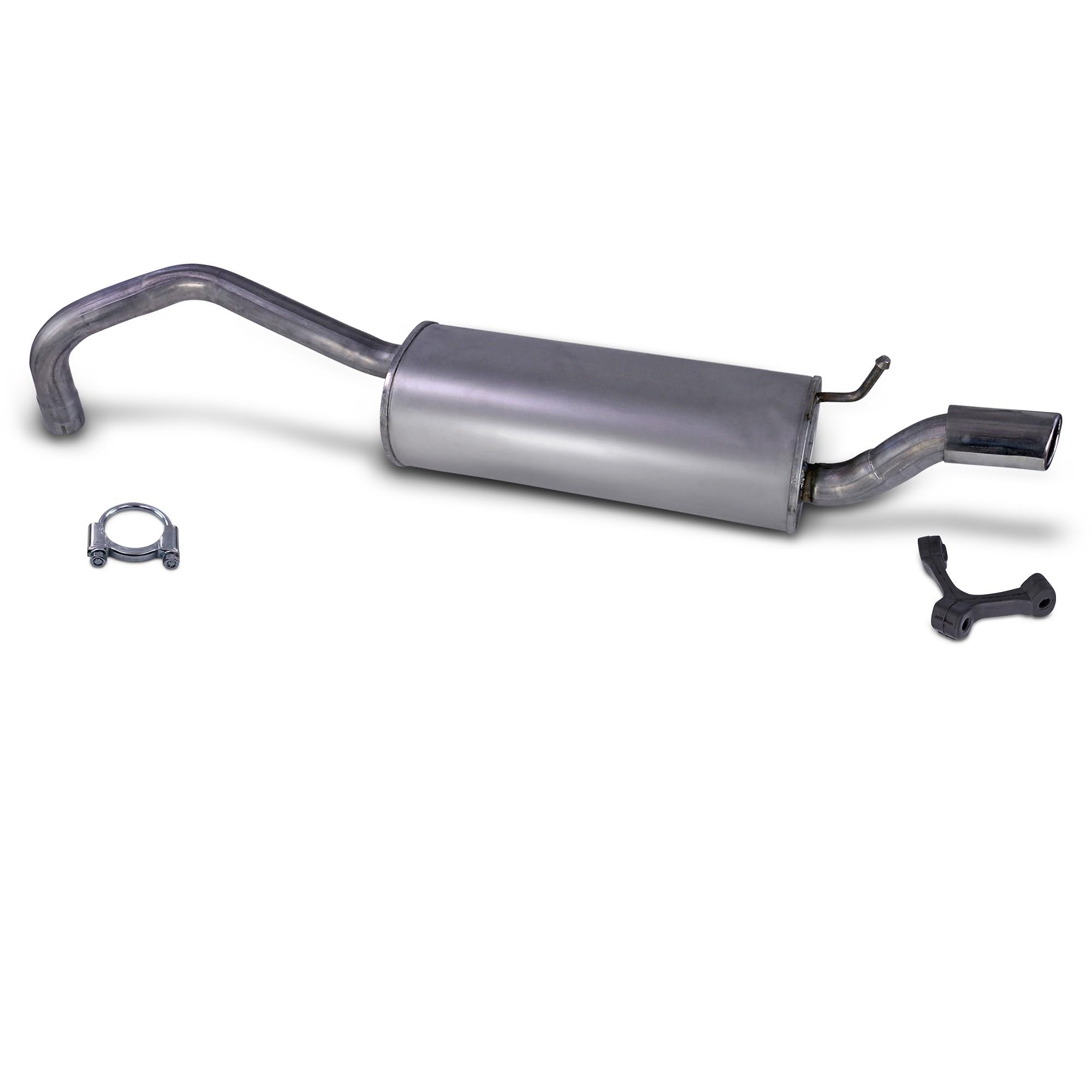 ATEC Endschalldämpfer + Montagematerial Kompatibel mit VW POLO 5 (6R1, 6C1)