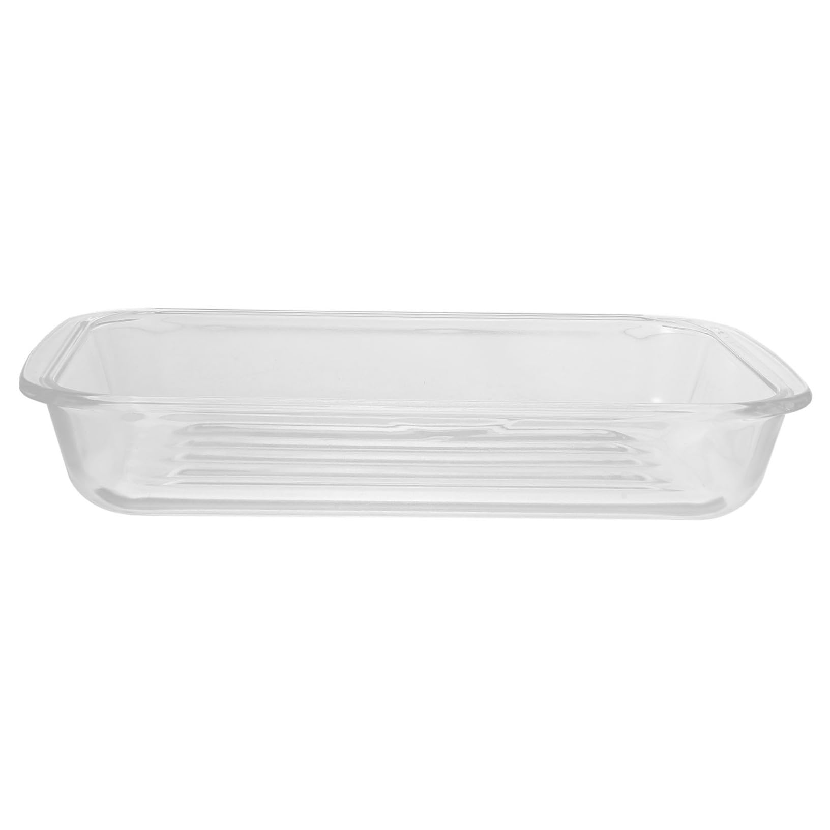 NOLITOY Bandeja de Horno de Vidrio Templado para Hornear Bandeja de Horno de Vidrio o Microondas para Hornear Postres o Calentar Alimentos