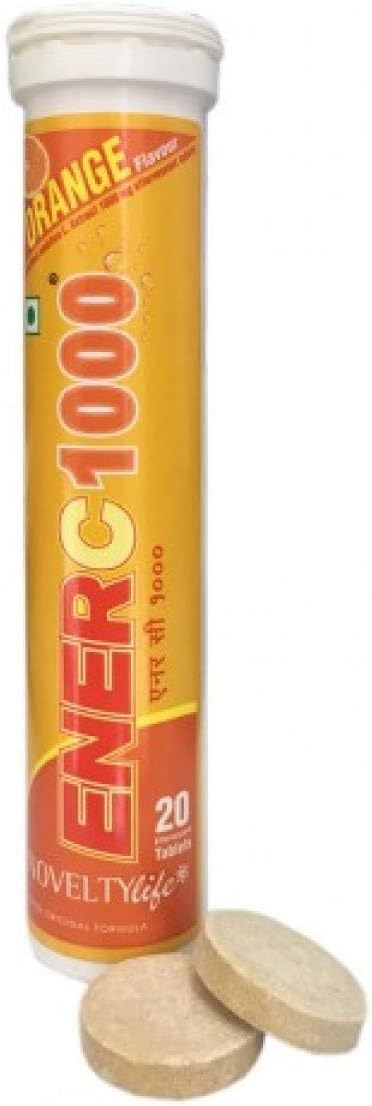 ADROIT Ener C 1000-20 Tablets Pure and Natural Skin Lightening Vitamin C