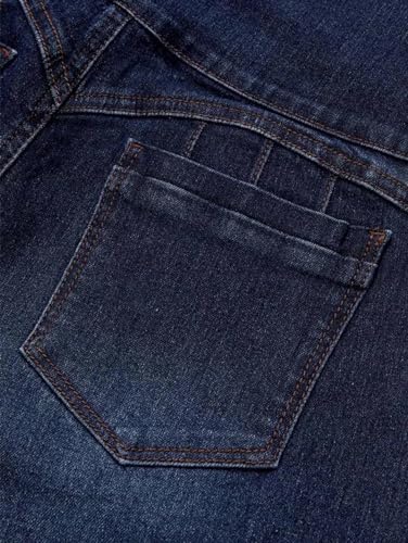 Flamingals Butt Lifting Jeans for Women Trendy High Waist Tummy Control Jeans Bootcut Flare Pants 2XL