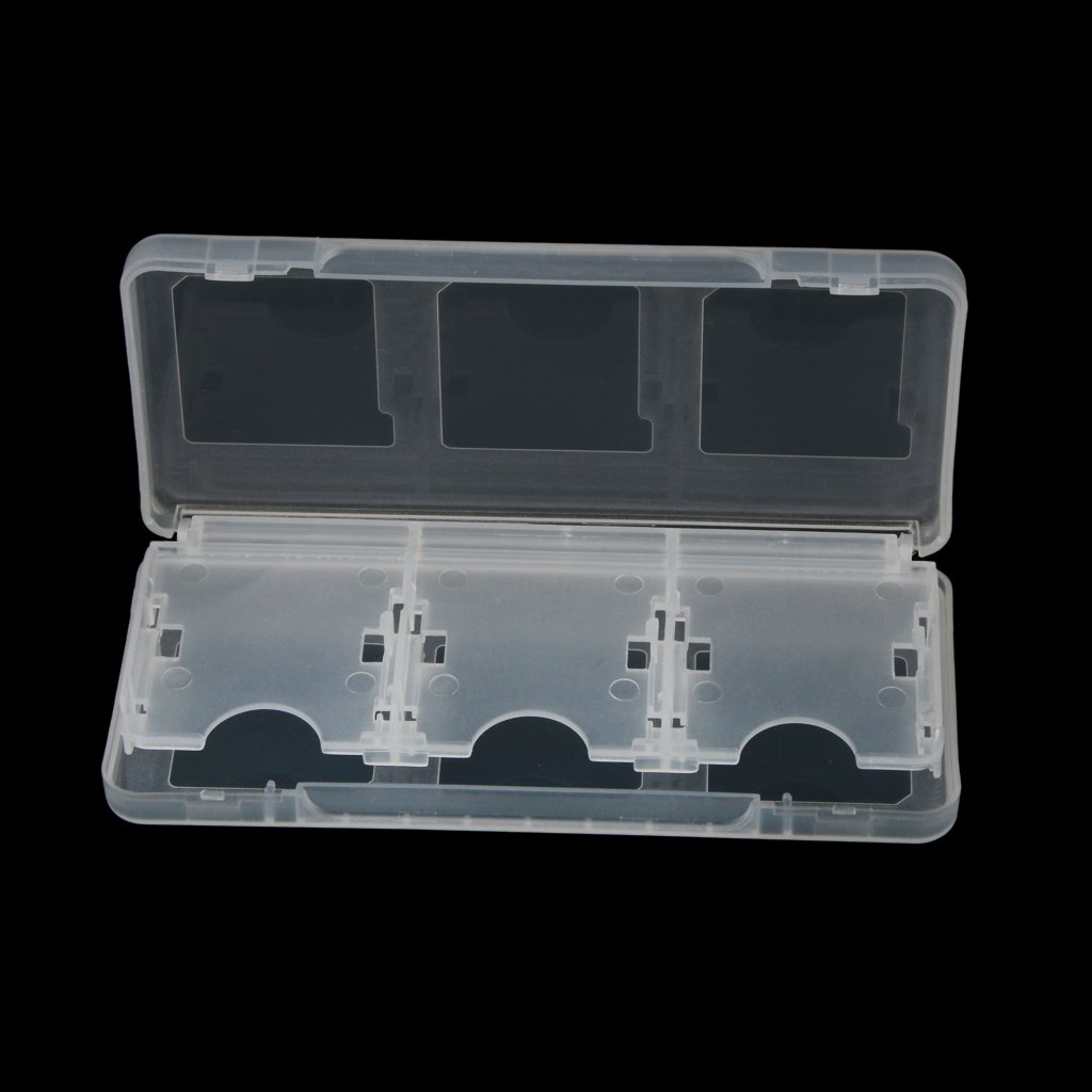 6 in 1 Protective Video Game Memory Card Storage Case for Nintendo 3DS White