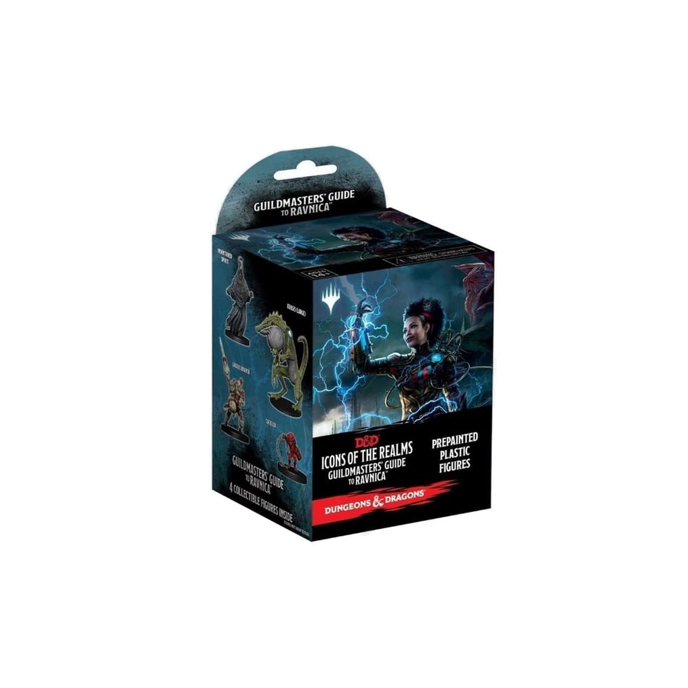 WizKids D&D Icons Of The Realms: Guildmasters' Guide To Ravnica Booster Brick - 8 Boosters, 32 Pre-Painted Miniatures
