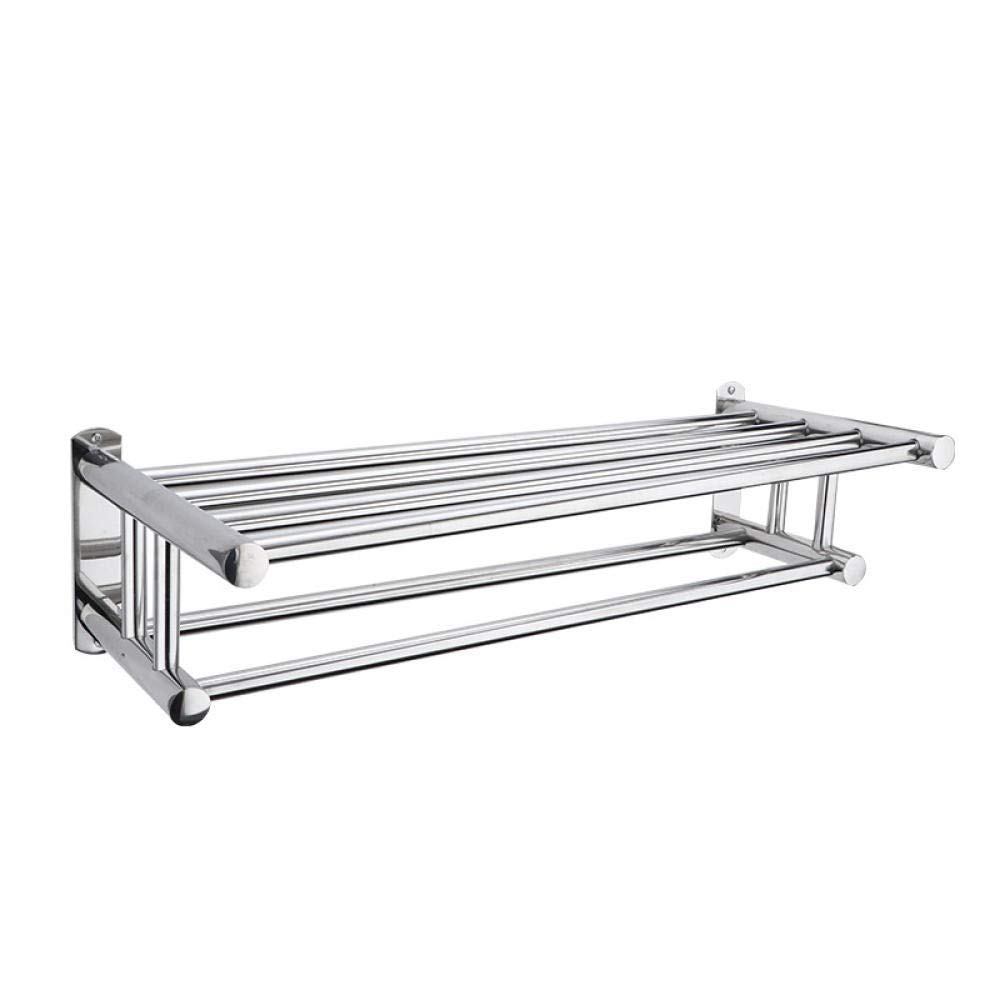 Porte-serviettes mural en acier inoxydable 201 double couche et robuste Ba-C2