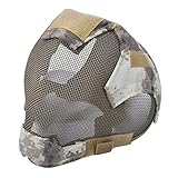 JK-2 Fechten Steel Vollgesichts Mesh Maske Outdoor Airsoft Mask schützende