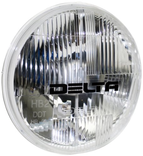 Weekly Top Sale Delta Lights (01-1159-50) DOT Series 7 Universal Halogen Headlights with Clear City Light (Pair)