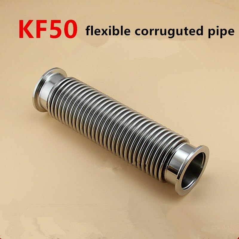 Manguera Flexible Zion KF-50, tubo de fuelle corrugado al vacío de acero inoxidable, 100-1000mm, 1 ud.(KF50-1000mm 1Pc)