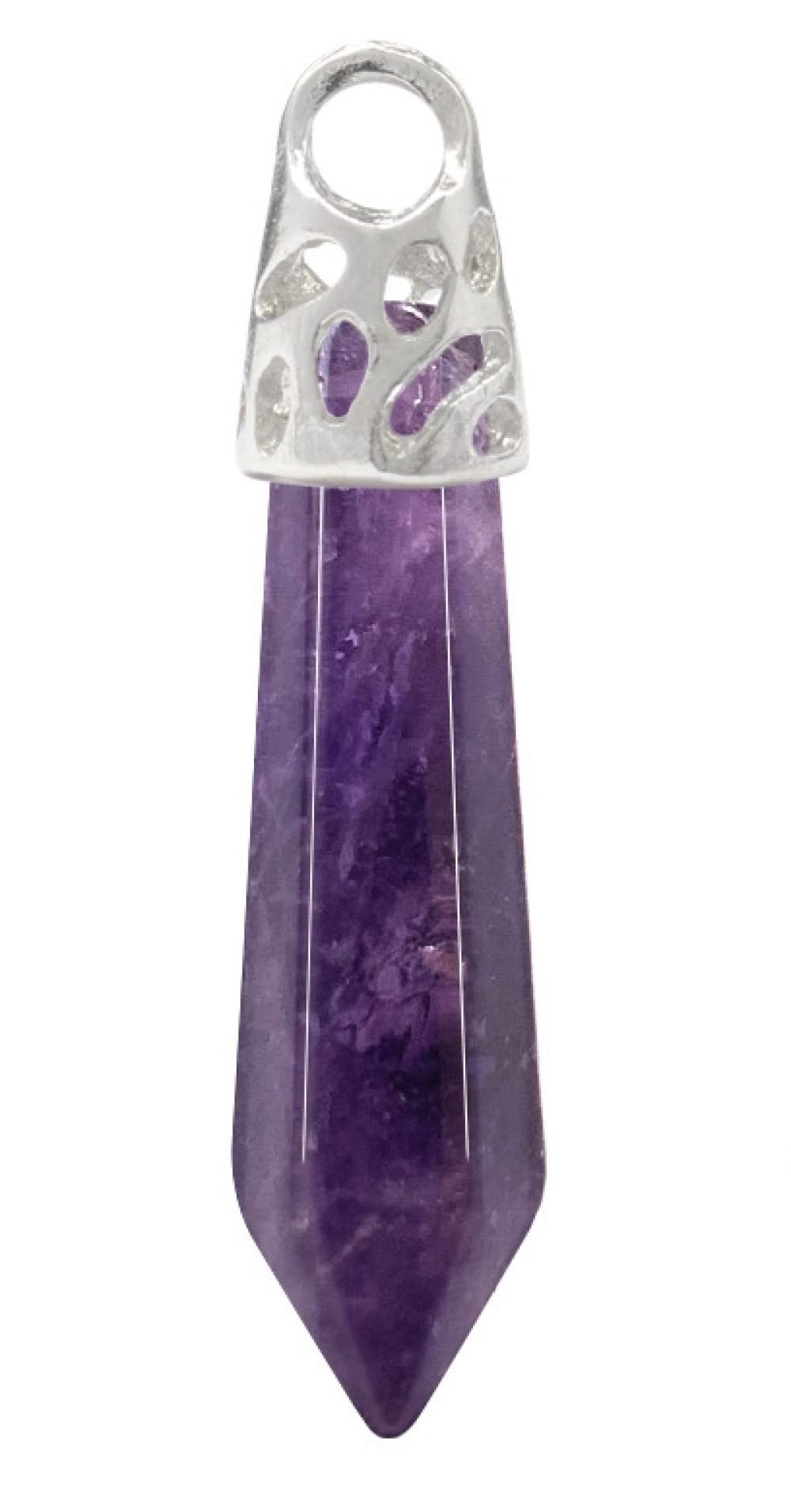Colgantes Para Mujer Piedra Natural Hebilla De Plata Puntiaguda Amatista Collar De Piedra Natural Declaración Chakras Cristal Colgante De Piedras Preciosas Collar Joyería De Regalo De San Valentí