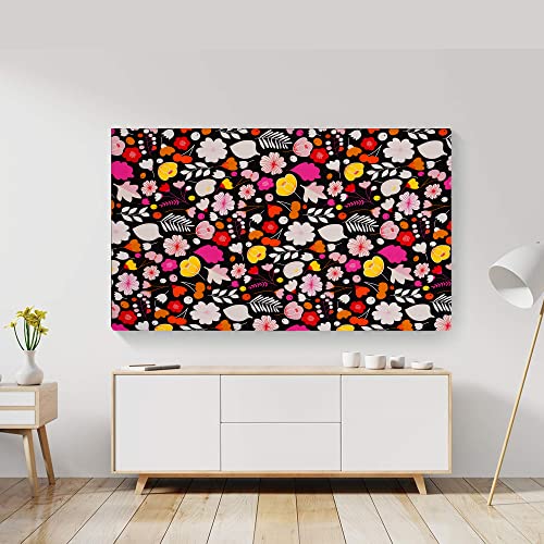 Image of Glassiano Marigold Dustproof Printed 39 inch LED TV Cover Screen Protector Compatible for All Models, Print 04