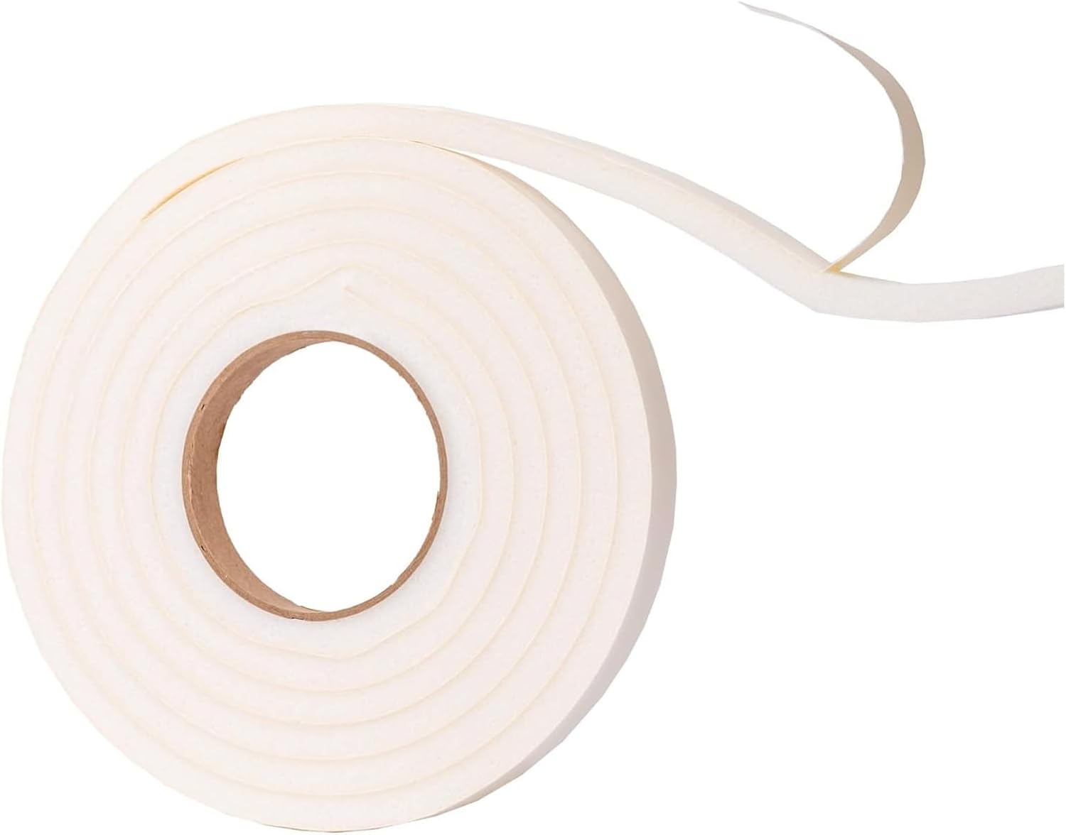 Duck Brand Self Adhesive Foam Weatherstrip Seal for Large Gaps, 3/4-Inch x 3/8-Inch x 10-Feet, 1 Roll, 1278972,White - Weatherproofing Window Insulation Kits - 