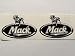 2 Mack Bulldog Die Cut Decals