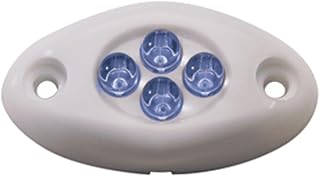Innovative Lighting Courtesy Light - 4 LED Surface Mount - Blue LED/White Case