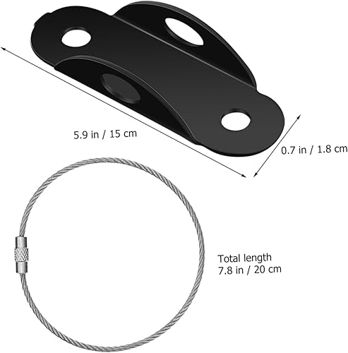 Miniatura 5 de BESTonZON 2-Pack Baby Proofing Furniture Anchors Adjustable Anti-Tip Straps for Dresser and Bookcase Safety Secure Furniture to Wall Child Safety Kit