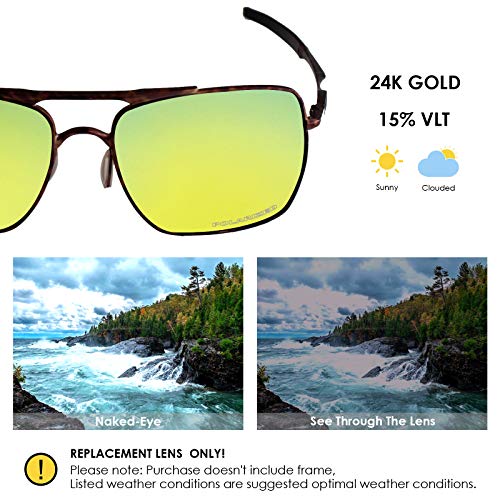 Image of BLAZERBUCK Anti-salt Polarized Replacement Lenses & Nose Piece for Oakley Deviation OO4061 Sunglass