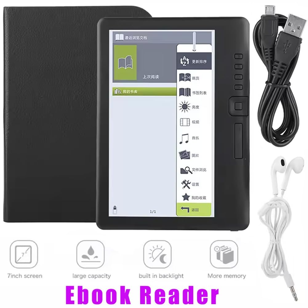 Lector de Ebook Portátil Lector de Libros Digitales Soporta Tarjeta de Memoria Lector de Libros 4G