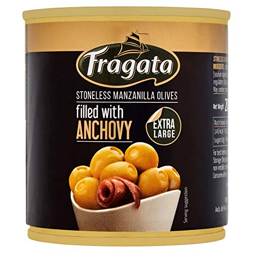 Fragata Anchovy Stuffed Spanish Olives 200 g (Pack of 8)