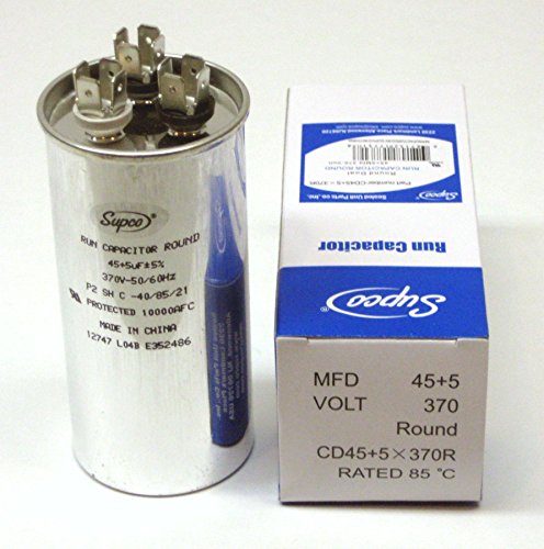 CD45+5X370R--ROUND DUAL RUN CAPACITOR