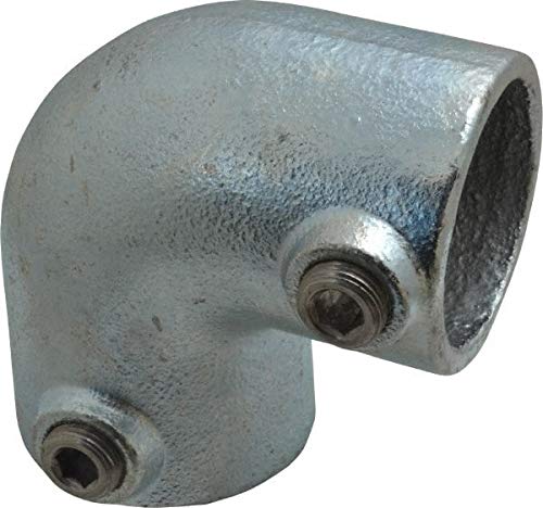 PRO-SAFE - 1-1/2 Inch Pipe, 90° Elbow - Malleable Iron Pipe Rail Fitting (2 Pack)