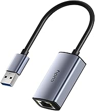 Cudy Adattatore Ethernet USB-A, adattatore di rete USB 3.0 Gigabit, adattatore di rete LAN in alluminio RJ45 senza driver, compatibile con Switch, MacBook, TV Box, XPS, Steam Dec, UE10A
