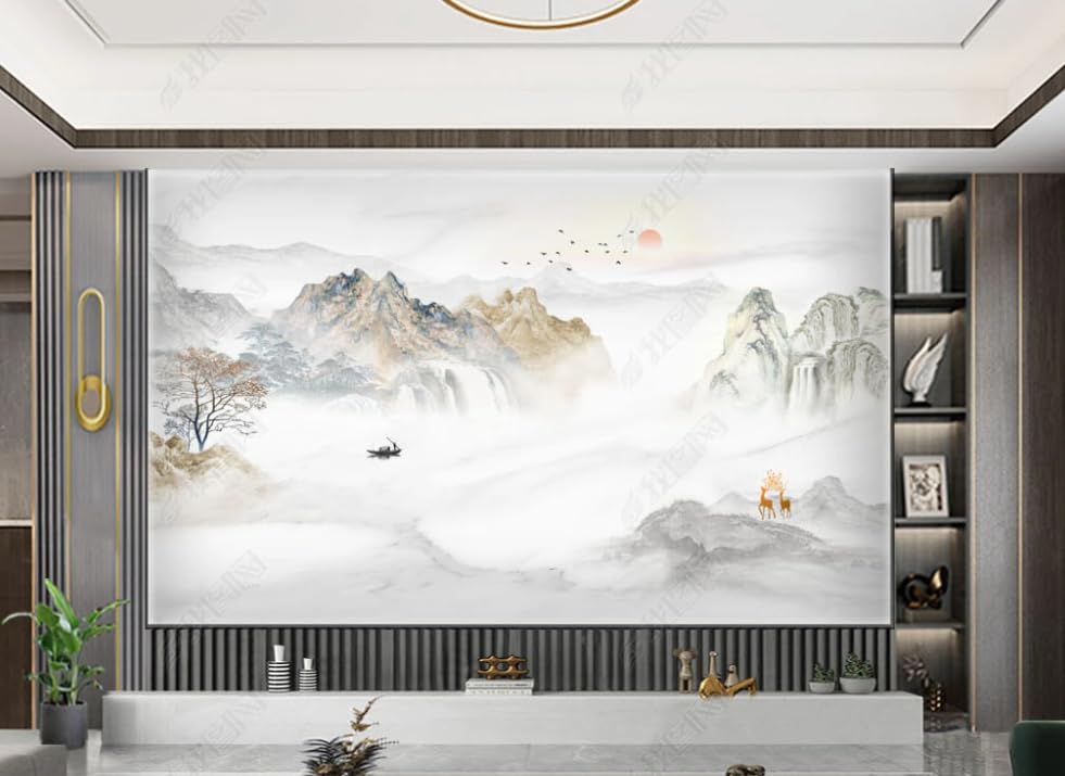 Papier peint intissé paysage de pierre 450x315cm pour salon