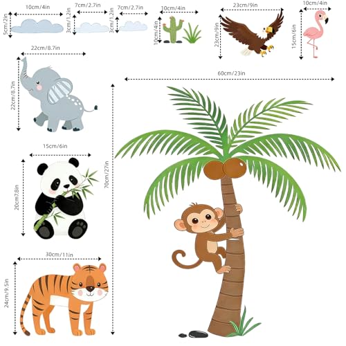 Vinilos decorativos animales para pared infantil miniatura 2