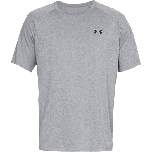 Under Armour Men's Tech 2.0 Short-Sleeve T-Shirt , Steel Light Heather (036)/Black , Large