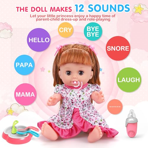 image for PROOU Baby Doll Toys Set, 14