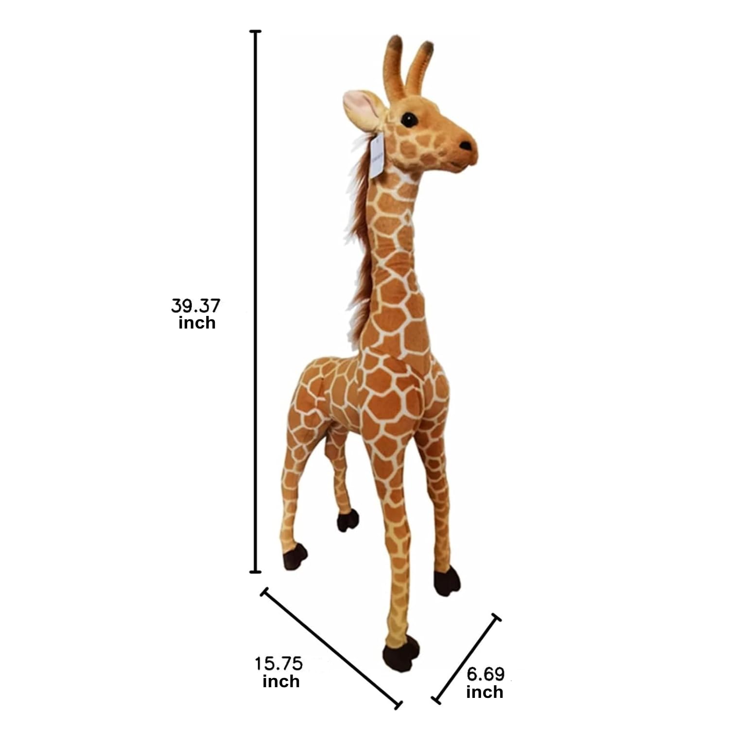 100cm 40" Giraffe Stofftier Großes Plüschtier Babyzimmer Große Dekoration Figur Partydekoration