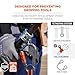 Ergodyne Squids 3791 Sleever Bar Lock Collar with Tethering Attachment Point for Tool Lanyard, Compatible Bar Size 3/4