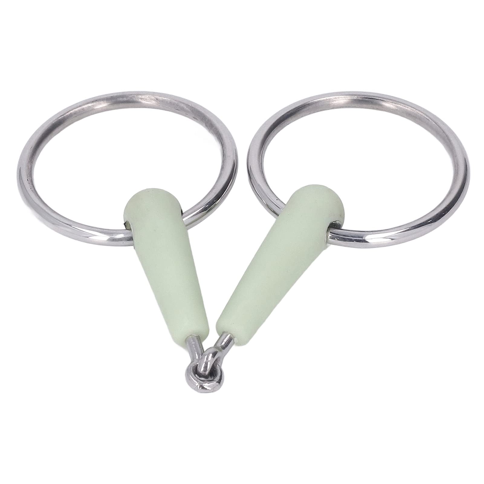 aqxreight Filetto per Bocca di Cavallo Rigido in Acciaio Inossidabile, Punta per Attrezzatura per Allenamento Equestre Antiruggine, Durevole, Filetto per Bocca di Cavallo da 130 Mm con