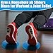 Eyourlife Core Slider Dual-Sided Sliders for Working Out 2-Pack on Hardwood & Carpet Pilates Equipment with Cross Design Portable Fitness Equipment for Abs Yoga Board & Full-Body Training