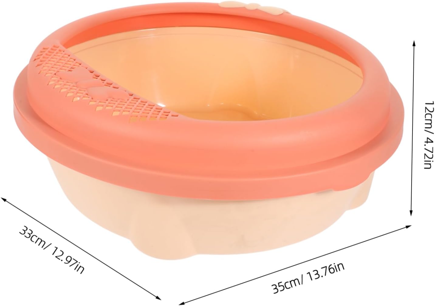 Kisangel 1set Semi-Enclosed Cat Litter Box Scoop Portable Toilet Pan for Cats Travel-Friendly Design Easy to and Comfortable Entry for Pets