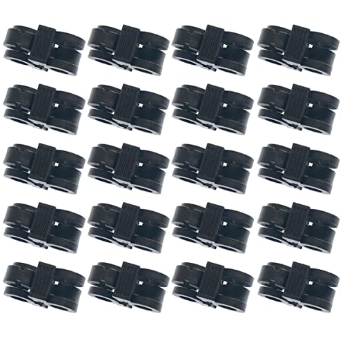 Ciieeo Kunststoff-Schnürsenkel, Schnürsenkel, Schnürsenkel, Schnürsenkel, Klemmen, Laufschnürsenkel, Schnalle, Schwarz: 20 Stück Cover