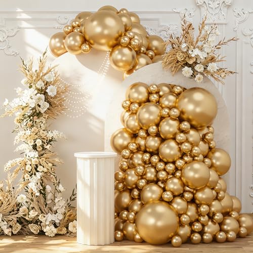 Image of 108Pcs Gold Balloon Garland Arch Kit