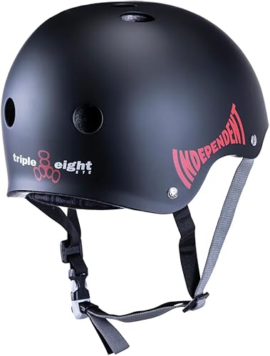 Vista 32 de Triple Eight Casco certificado Sweatsaver para patineta, BMX, Roller Derby, patinaje sobre ruedas, patinaje en línea, scooter y bicicleta