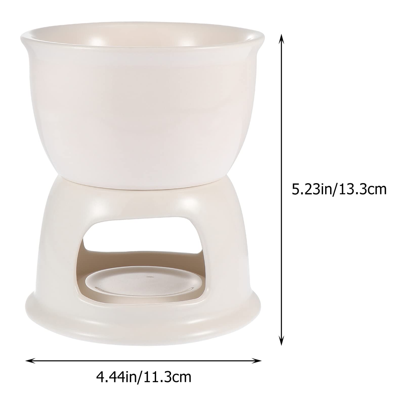 STOBAZA Fondue Ceramic Cheese Melting Pot Heat Melt Candy Cheese Butter for Home Restaurant
