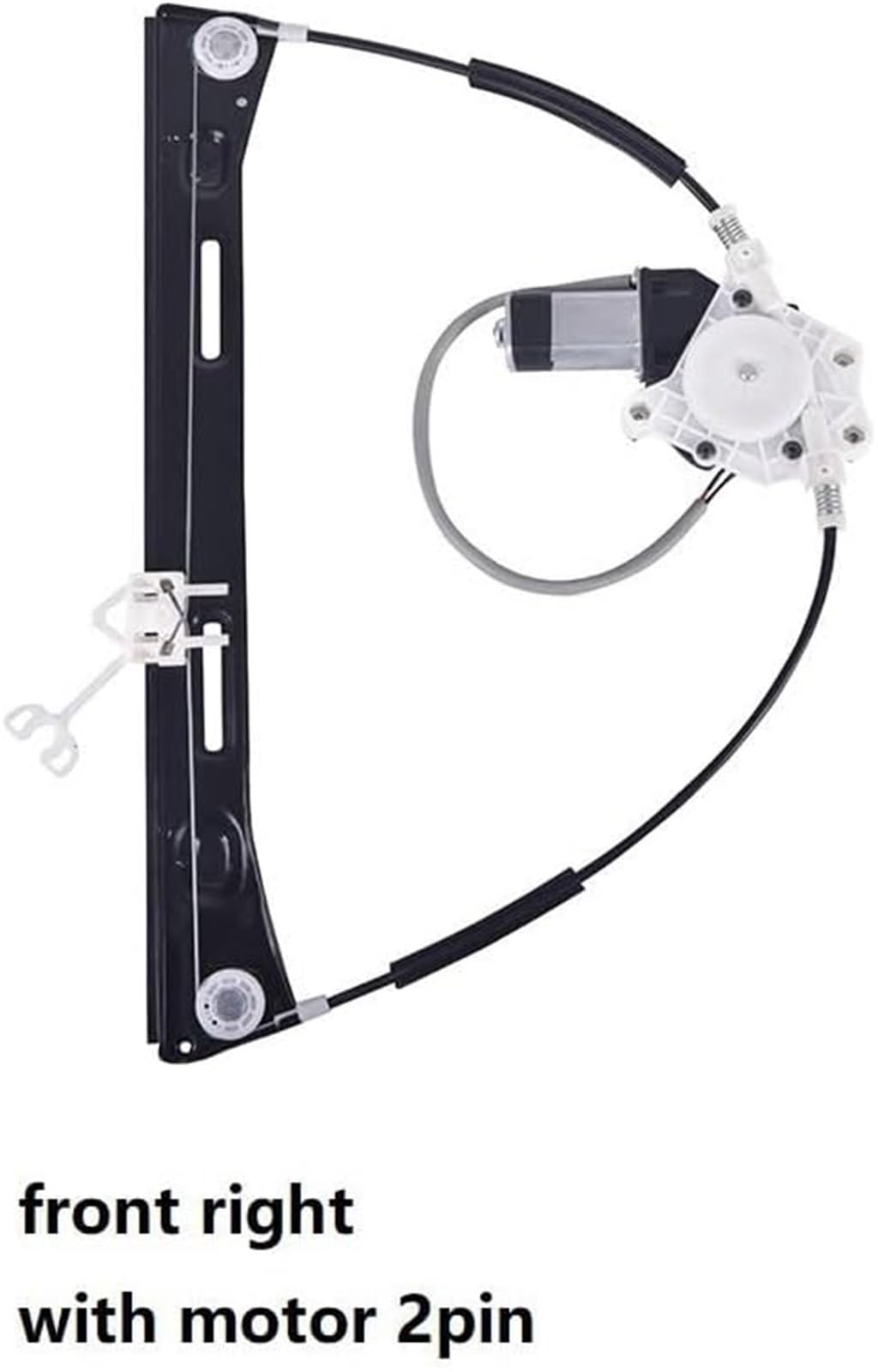 Regulador de ventana eléctrica para automóvil Kit de reparación elevalunas delantero derecho con motor para Fiat para Panda (2003-2012)