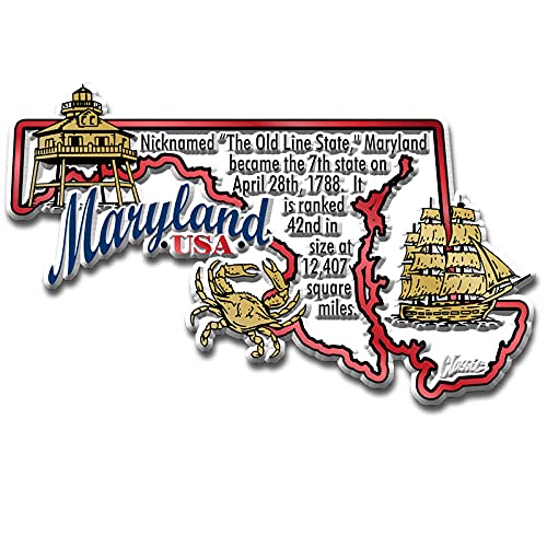 Imán Decorativo Maryland 3.7" x 2.3" Caucho Flexible miniatura 1