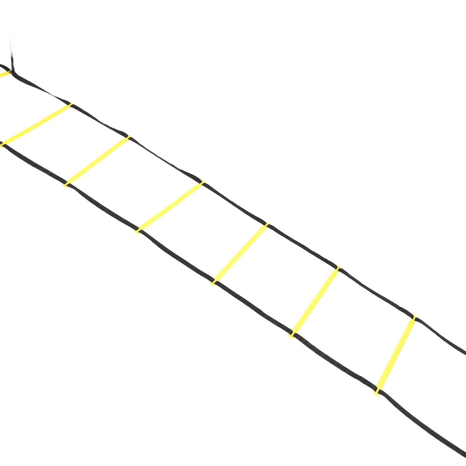 SIXRUN Escalera de Agilidad para Entrenamiento de Velocidad con Conos y | Construcción de Nailon Plástico Resistente, Ideal para Jardín, Parque, Gimnasio o Uso en Casa, Perfecto para Entrenamientos